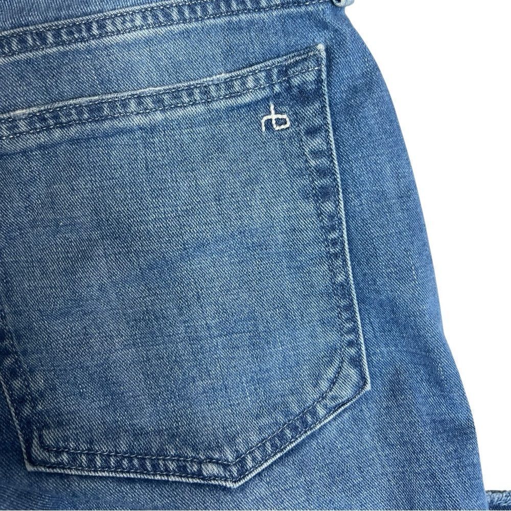 Rag & Bone Dre Low-Rise Slim Boyfriend Released Raw Hem Jeans Size 29 - Picture 7 of 11